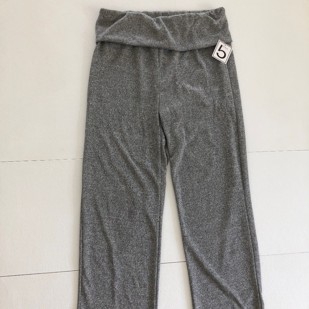 Lightweight Gray Knit Pants